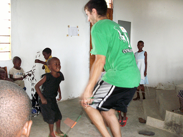 jump rope in Africa international jump rope international rope skipping Mike Fry Michael Fry Mbuyuni Tanzania East Africa