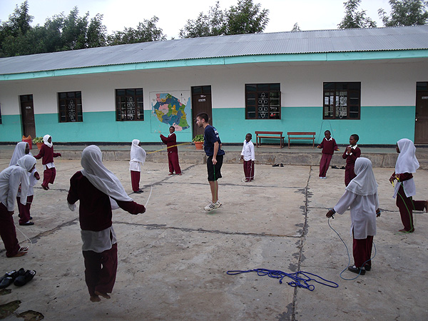 jump rope in Africa international jump rope international rope skipping Mike Fry Michael Fry Tanzania East Africa